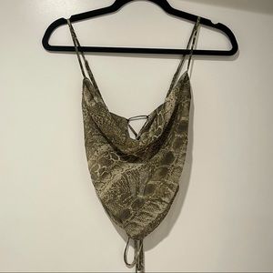 I.AM.GIA snakeskin top